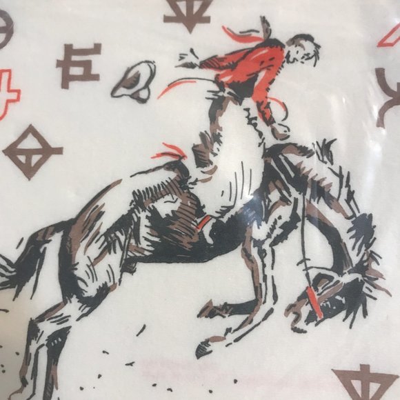 Vintage Western Paper Napkins X15 Monogram of California - Picture 4 of 4